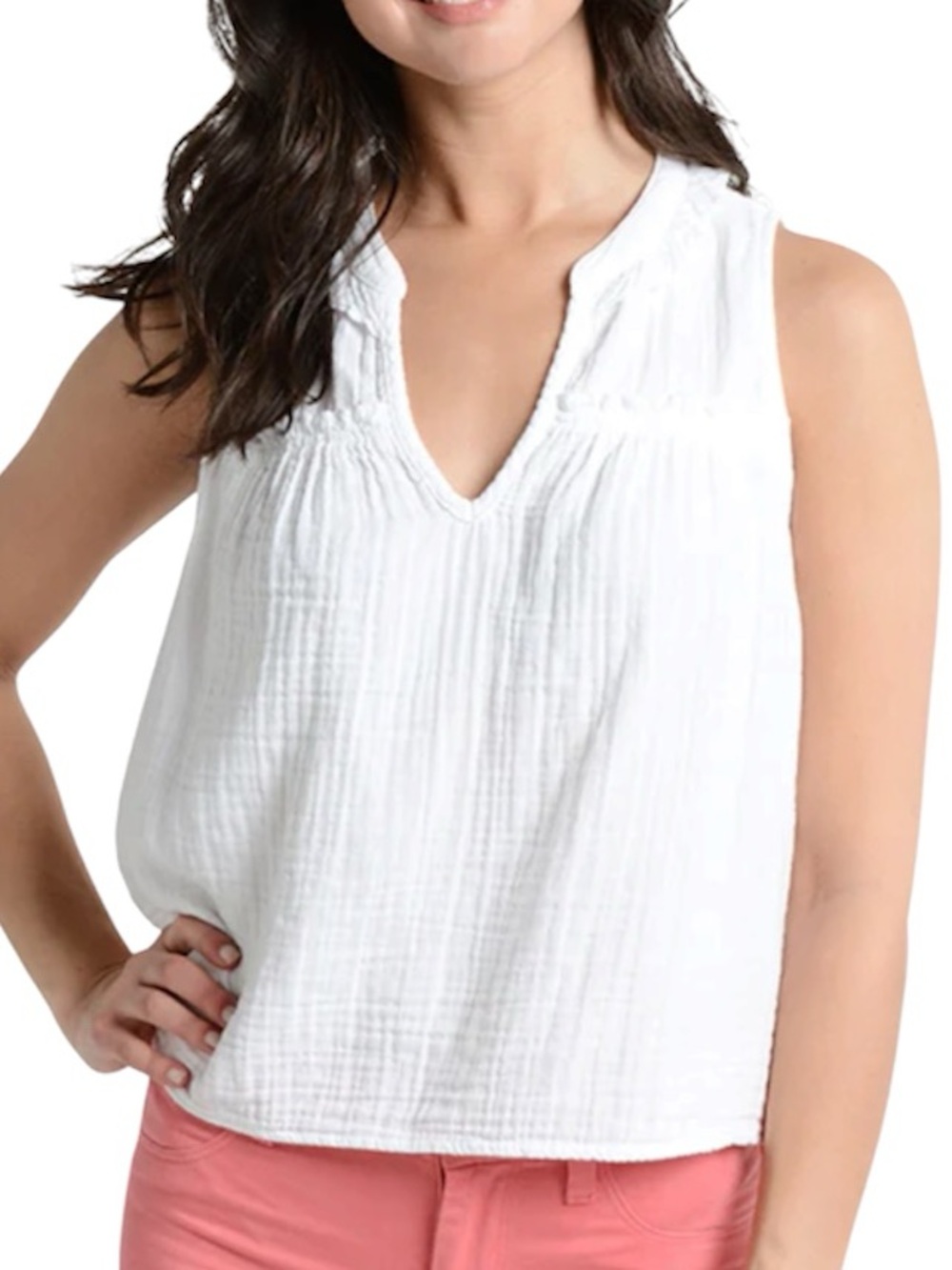 Xirena Goldie white tank Top size M